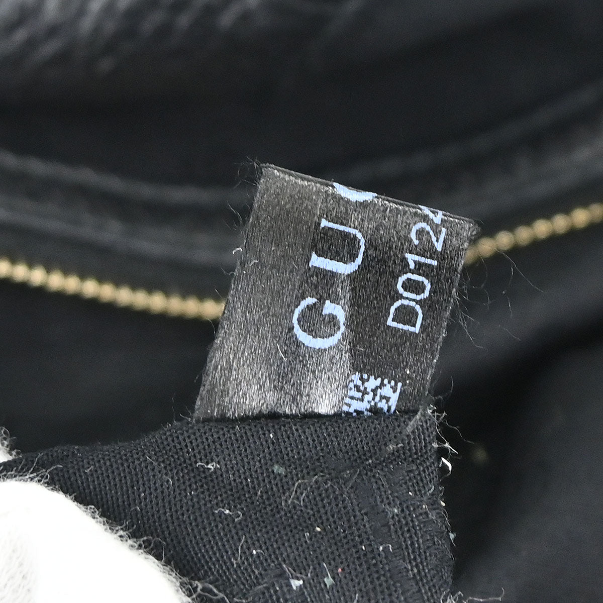 Gucci Black Leather G Wave Handbag