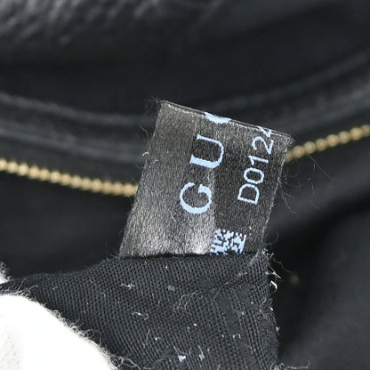 Gucci Black Leather G Wave Handbag