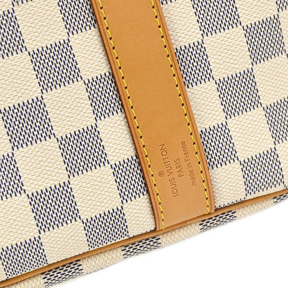 Louis Vuitton Damier Azur Keepall Bandouliere 45 Duffle Bag N48223