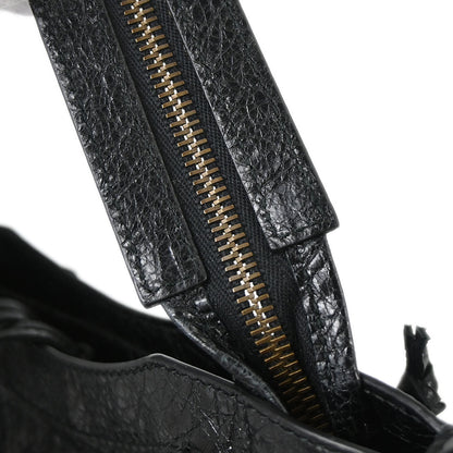 Balenciaga Black Goatskin City Mini Shoulder Handbag