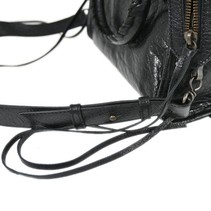 Balenciaga Black Goatskin City Mini Shoulder Handbag