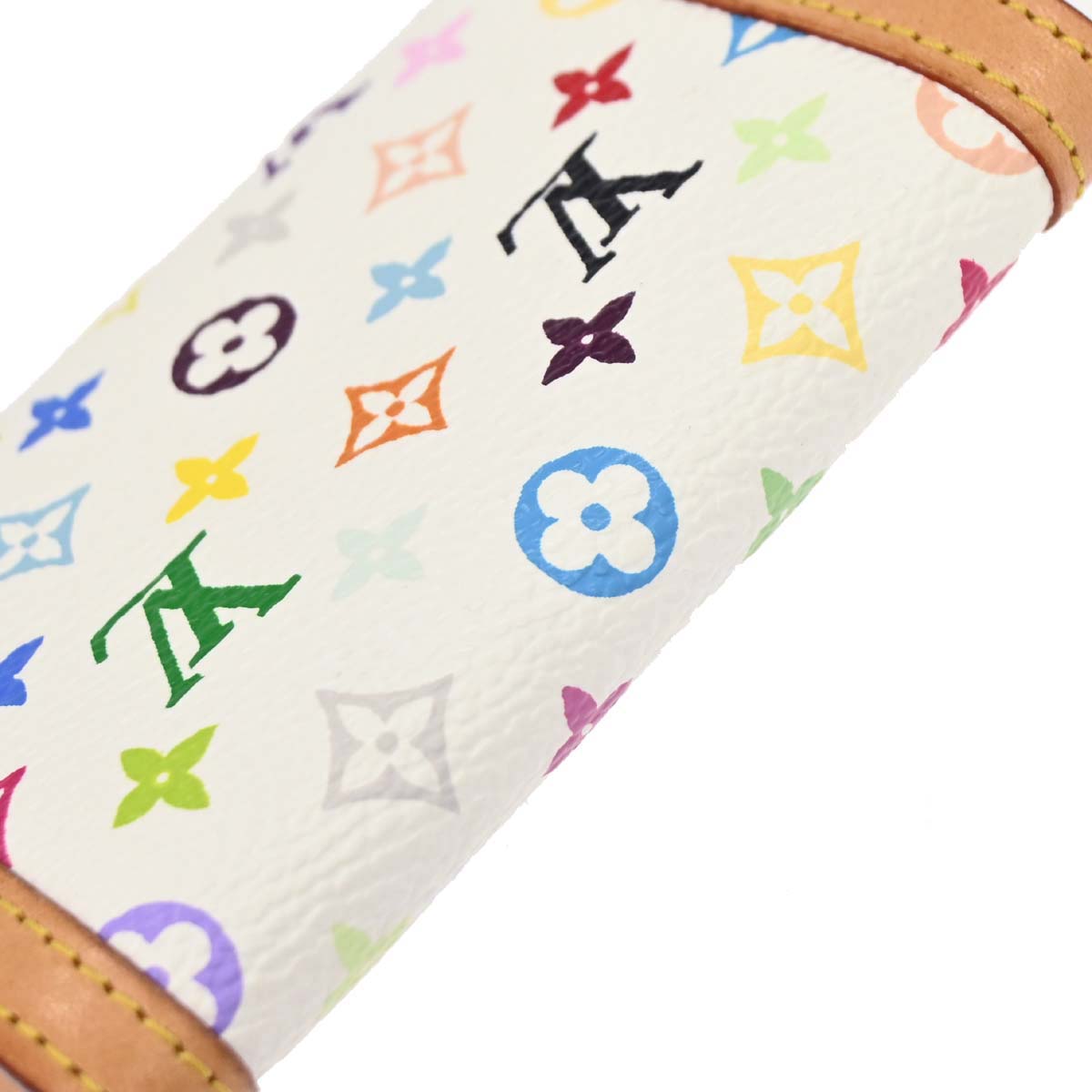 Louis Vuitton White Multicolor Porte Monnaie Plat Wallet M92657