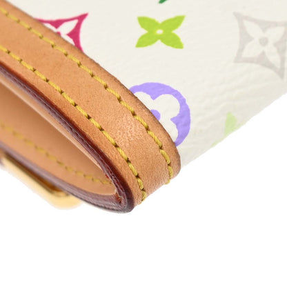Louis Vuitton White Multicolor Porte Monnaie Plat Wallet M92657