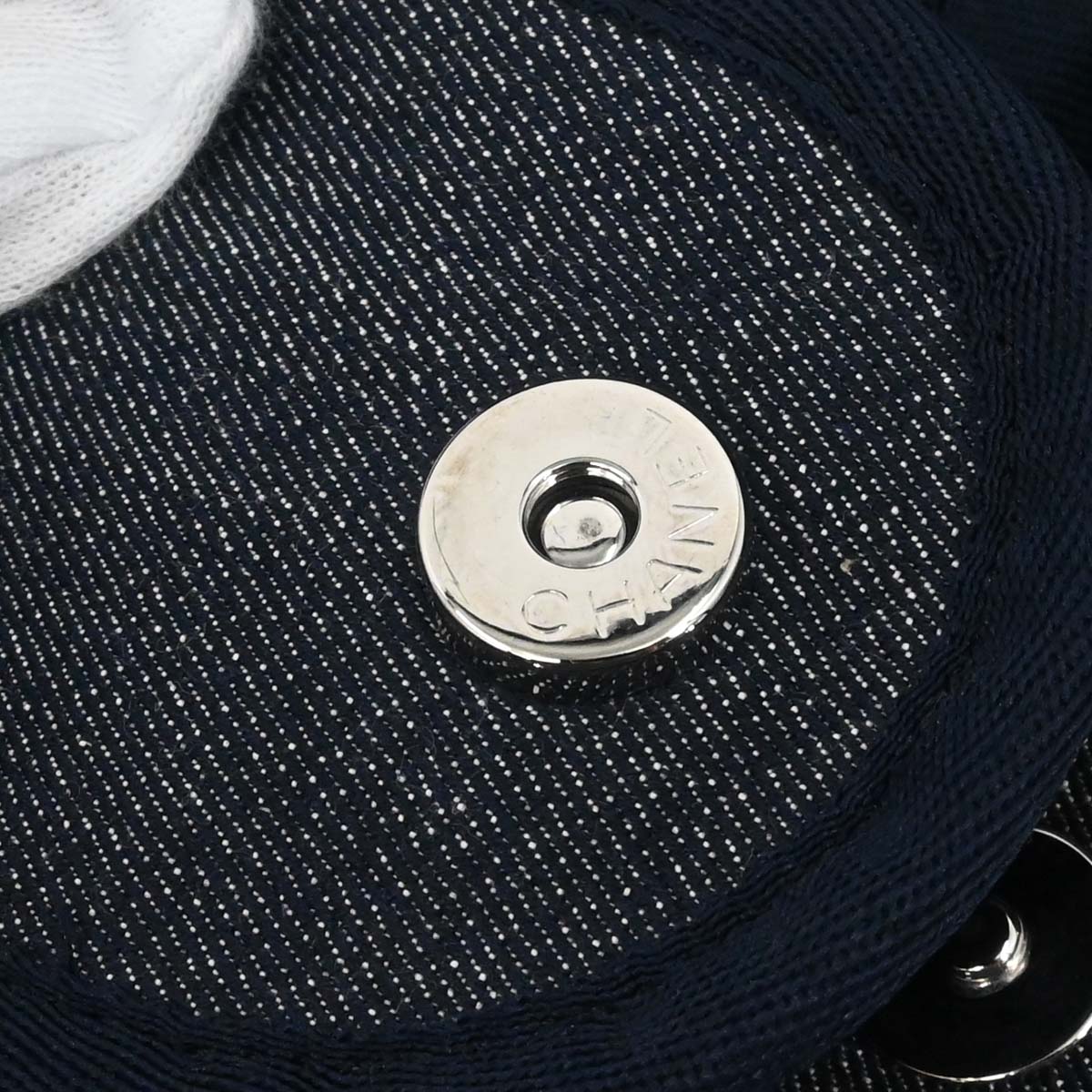 Chanel Navy Denim Medium Deauville 2way Shoulder Tote Handbag