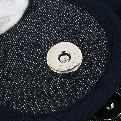 Chanel Navy Denim Medium Deauville 2way Shoulder Tote Handbag