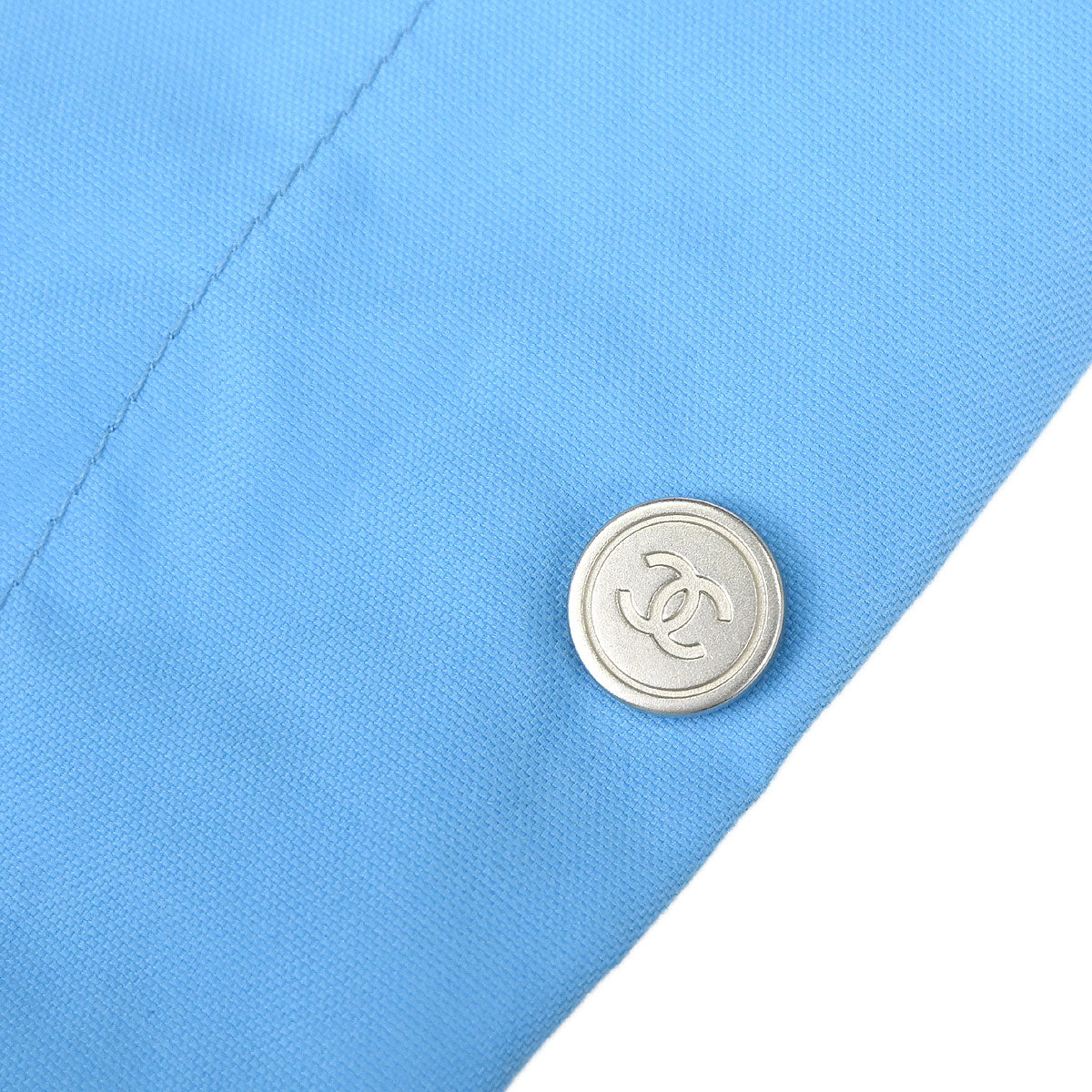 Chanel 2002 Setup Suit Sport Line Jacket Skirt Blue #38