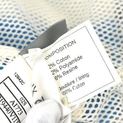 Chanel 2002 Setup Suit Sport Line Jacket Skirt Blue #38