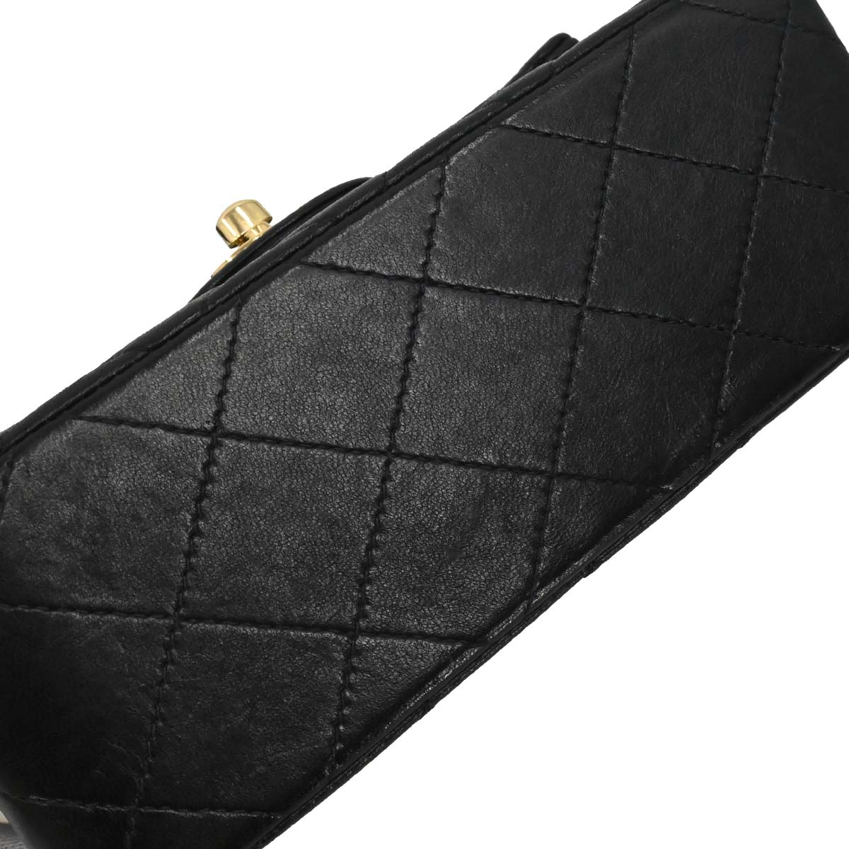Chanel 1997-1999 Black Lambskin Mini Classic Square Flap Shoulder Bag 17