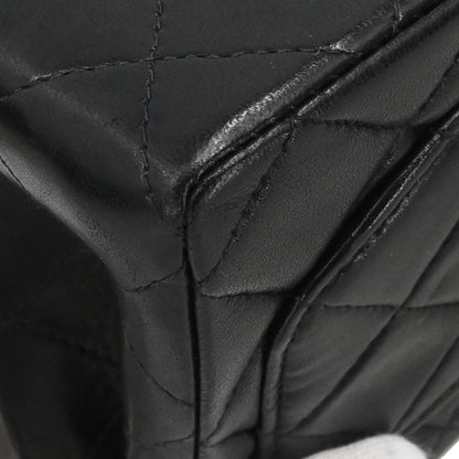 Chanel 1997-1999 Black Lambskin Mini Classic Square Flap Shoulder Bag 17