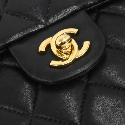 Chanel 1997-1999 Black Lambskin Mini Classic Square Flap Shoulder Bag 17