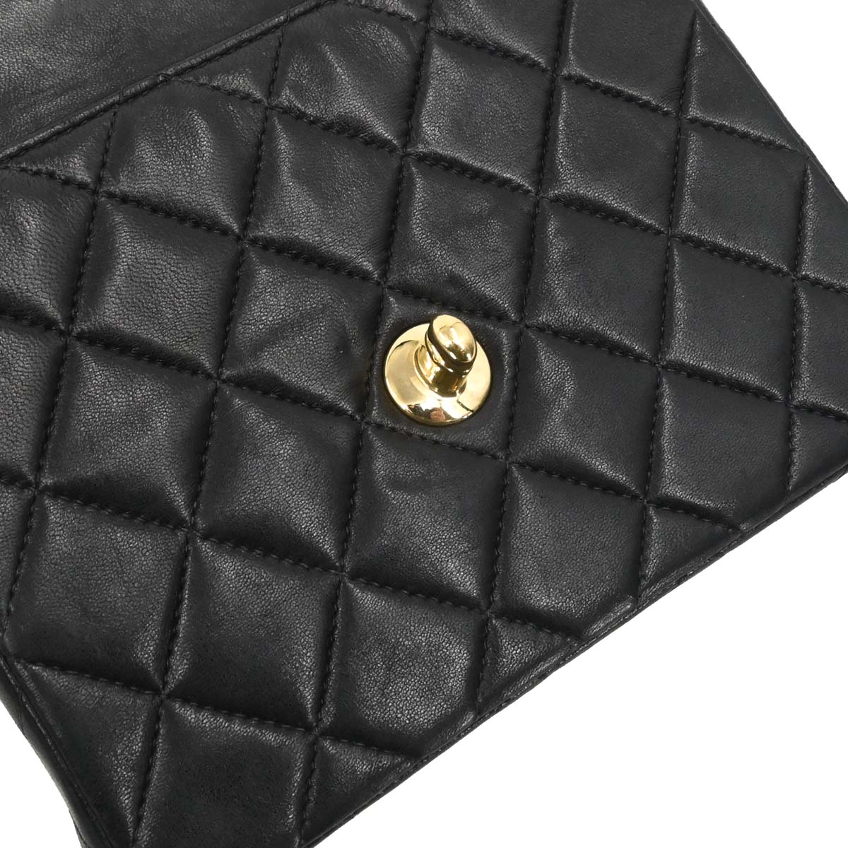 Chanel 1997-1999 Black Lambskin Mini Classic Square Flap Shoulder Bag 17