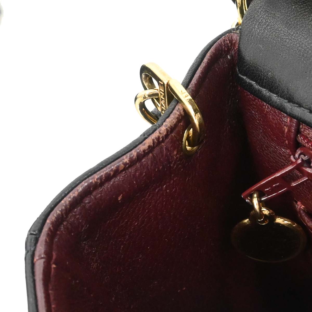Chanel 1997-1999 Black Lambskin Mini Classic Square Flap Shoulder Bag 17
