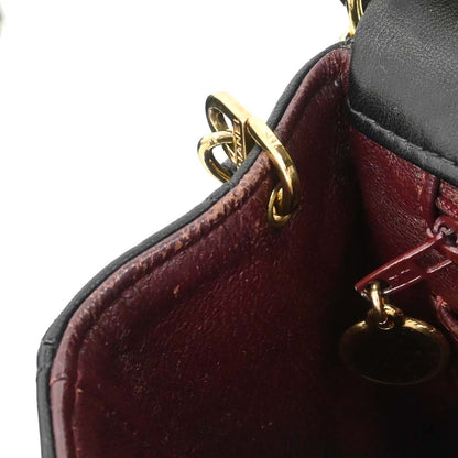 Chanel 1997-1999 Black Lambskin Mini Classic Square Flap Shoulder Bag 17