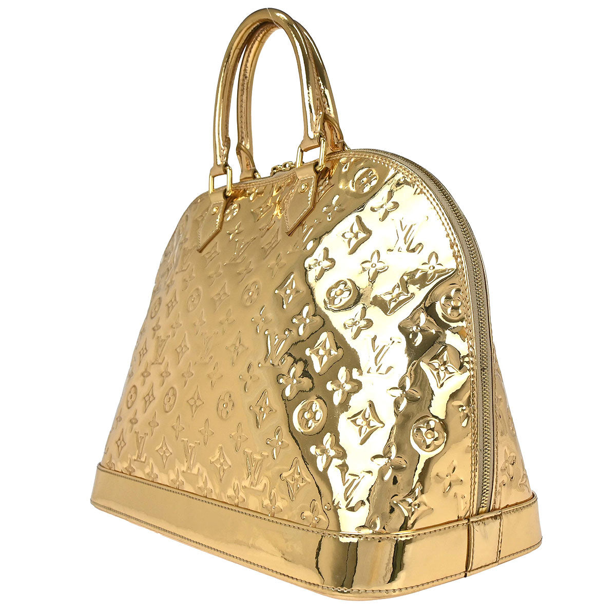 Louis Vuitton Gold Monogram Miroir Alma MM Handbag M93624