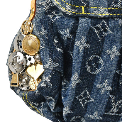 Louis Vuitton Blue Monogram Denim Mini Pleaty Raye Handbag M95332
