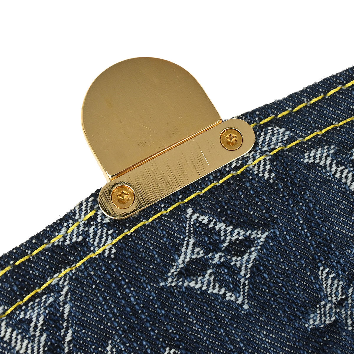 Louis Vuitton Blue Monogram Denim Mini Pleaty Raye Handbag M95332