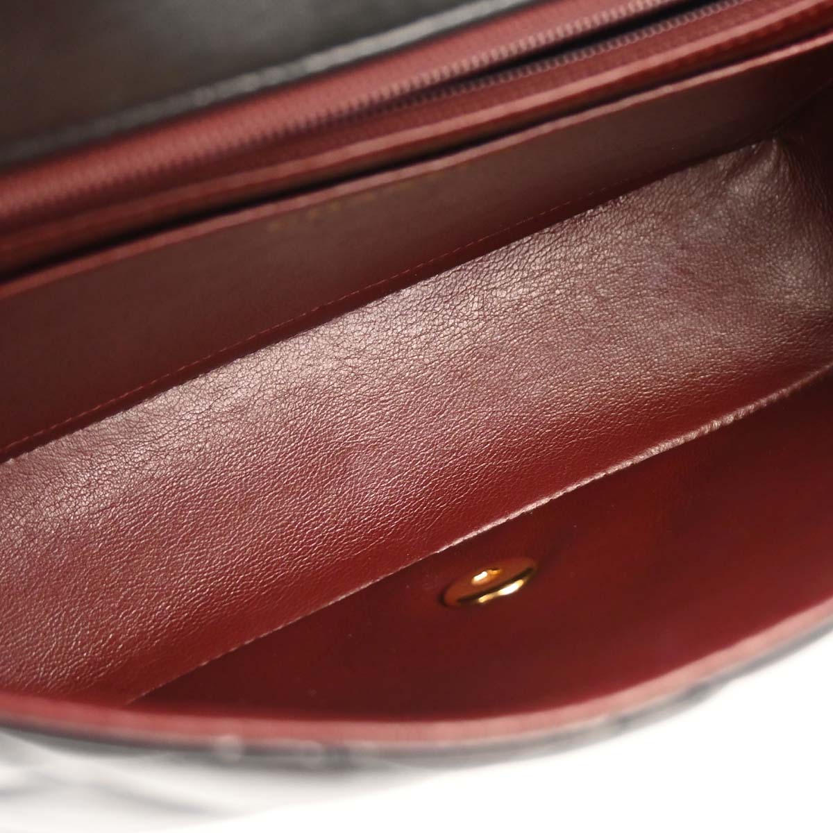 Chanel 1991-1994 Black Lambskin Medium Diana Shoulder Bag