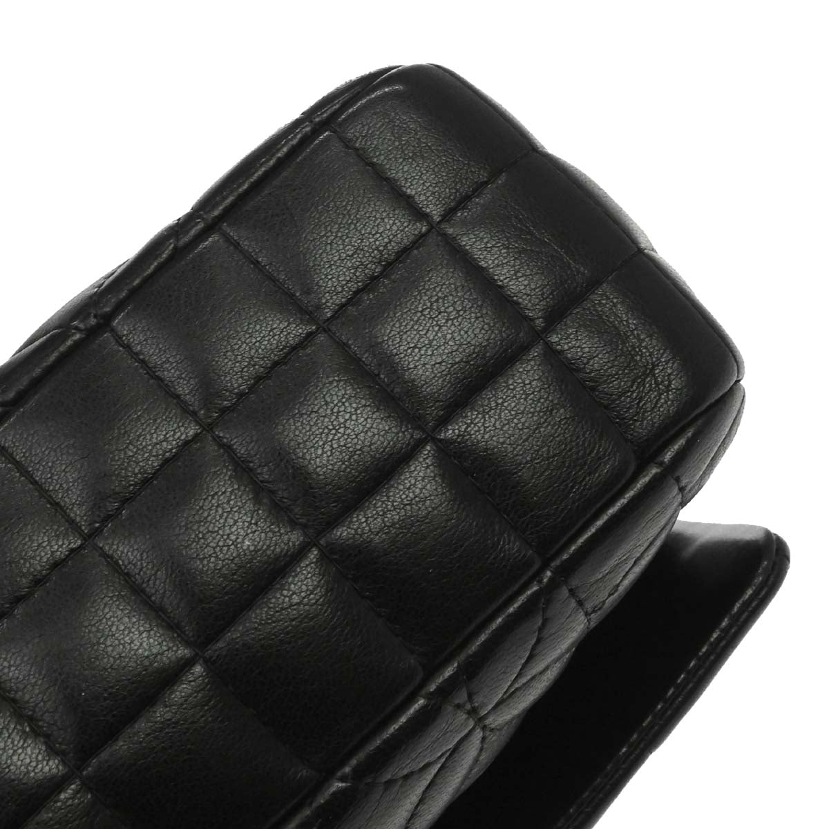 Chanel Black Lambskin Lady Graphic Flap Shoulder Bag