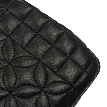 Chanel Black Lambskin Lady Graphic Flap Shoulder Bag
