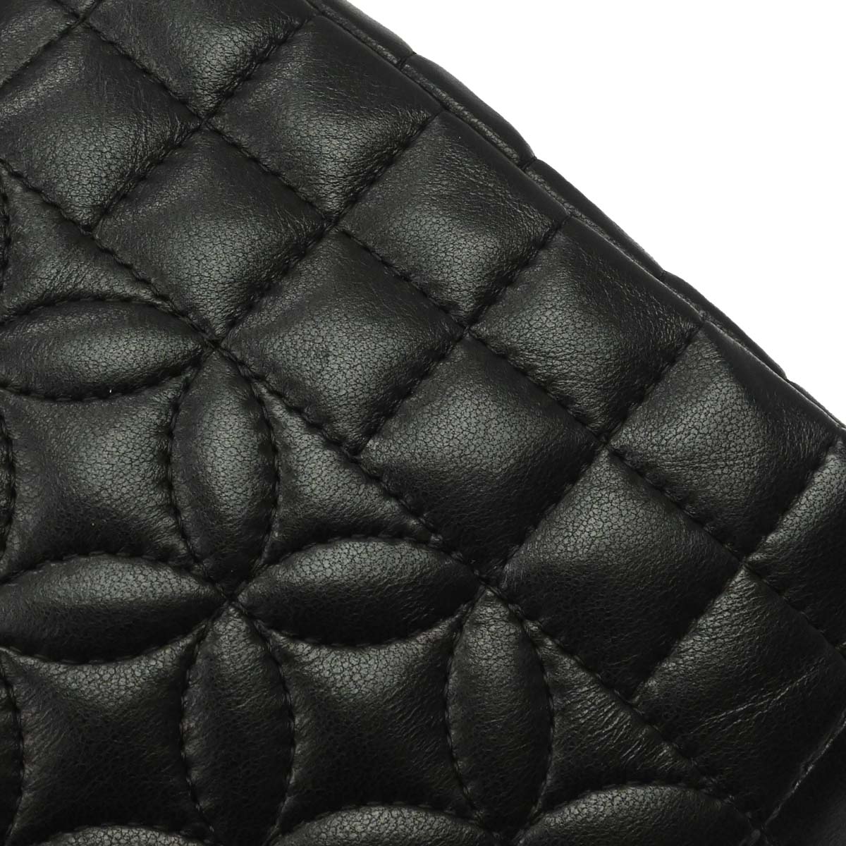 Chanel Black Lambskin Lady Graphic Flap Shoulder Bag