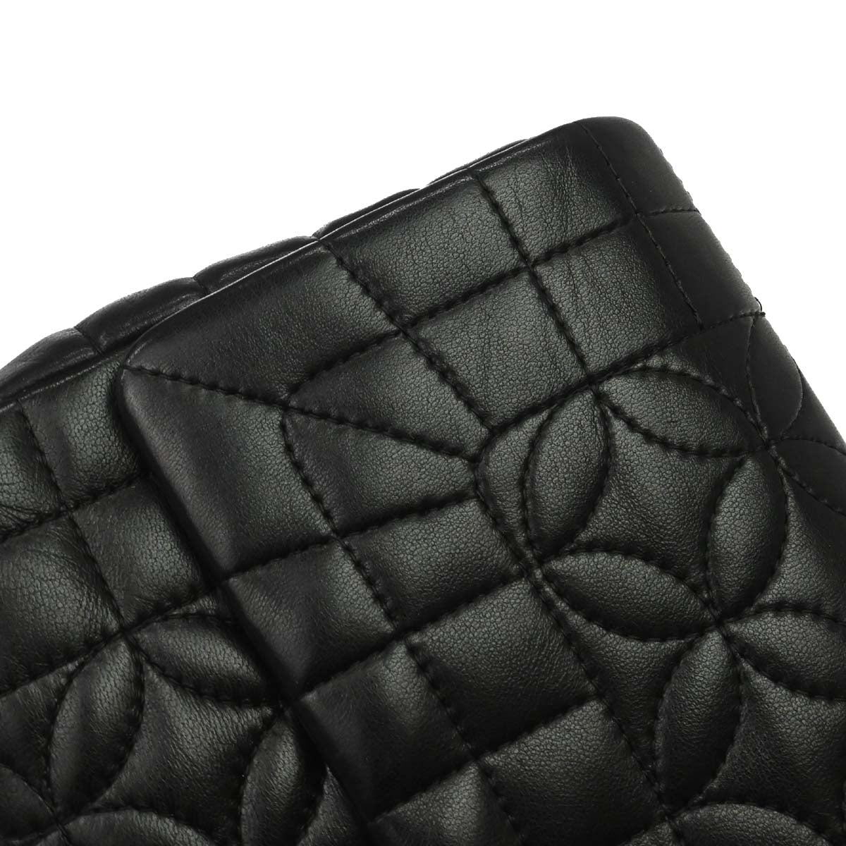 Chanel Black Lambskin Lady Graphic Flap Shoulder Bag