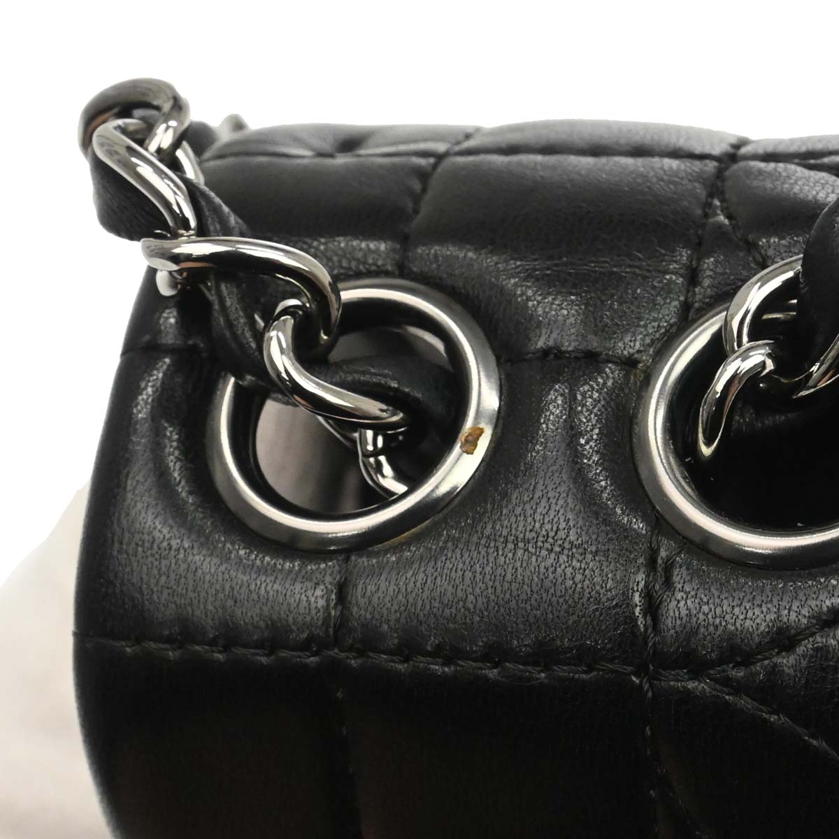 Chanel Black Lambskin Lady Graphic Flap Shoulder Bag