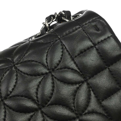 Chanel Black Lambskin Lady Graphic Flap Shoulder Bag