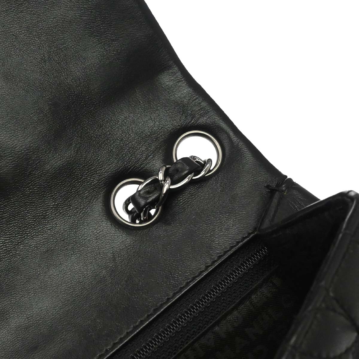 Chanel Black Lambskin Lady Graphic Flap Shoulder Bag