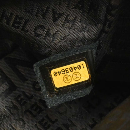 Chanel Black Lambskin Lady Graphic Flap Shoulder Bag