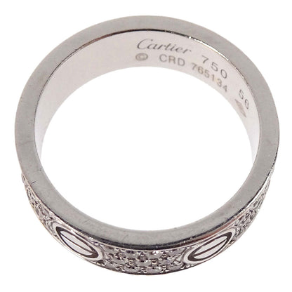Cartier Love Ring Pave Diamond 750 CRD765134 #56 #55 Jewelry