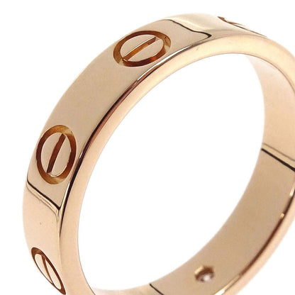 Cartier Mini Love Ring 750 UG5639 Diamond #53 #52 Jewelry