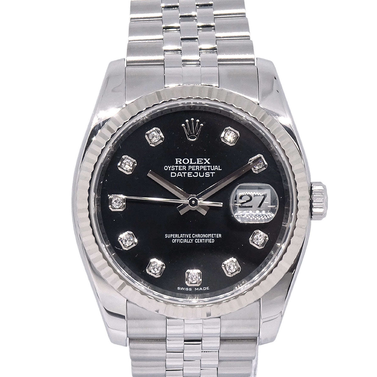 Rolex Oyster Perpetual Datejust 36mm Ref.116234G Self-winding Watch SS