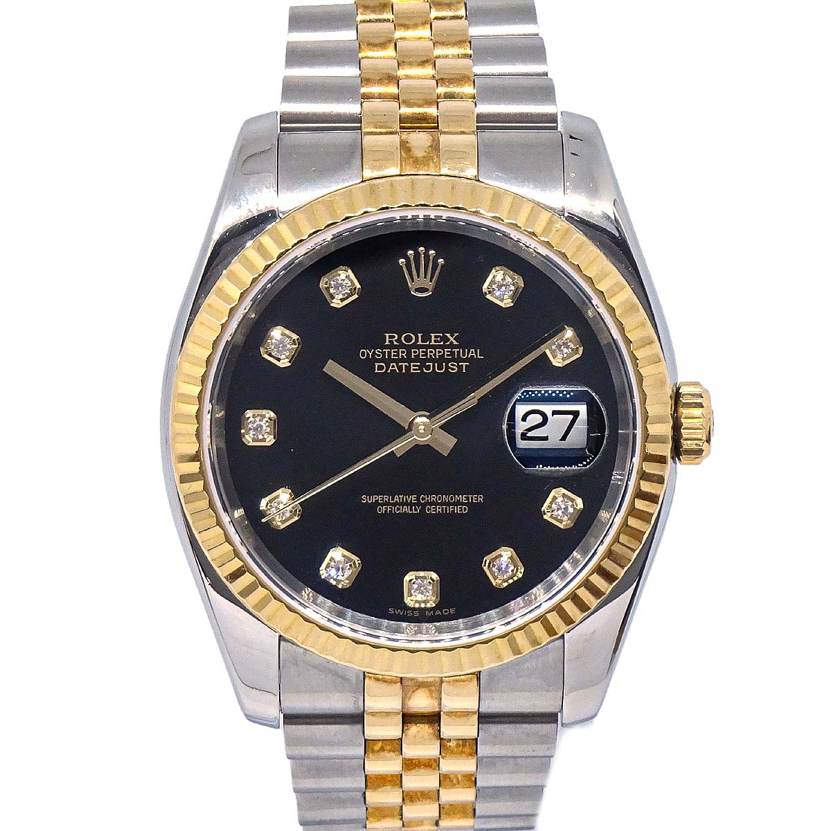 Rolex Oyster Perpetual Datejust 36mm Ref.116233G Self-winding Watch 18KYG