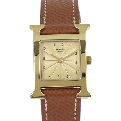 Hermes H Watch 21mm HH1.201 Quartz Courchevel Watch