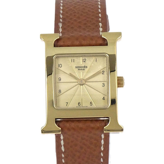 Hermes H Watch 21mm HH1.201 Quartz Courchevel Watch