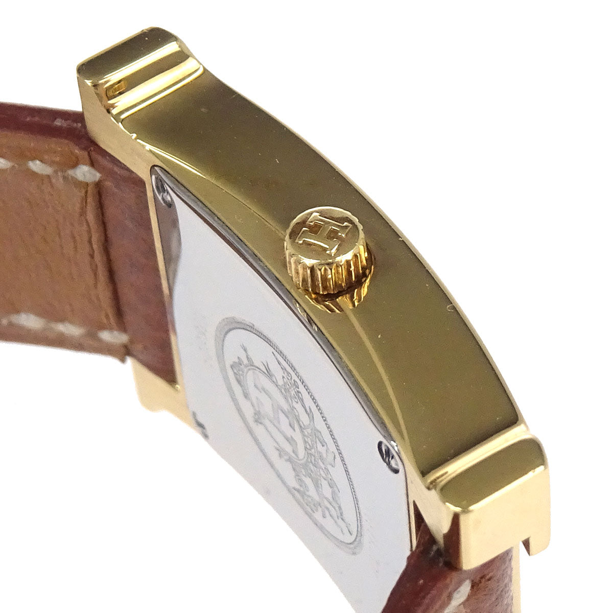 Hermes H Watch 21mm HH1.201 Quartz Courchevel Watch