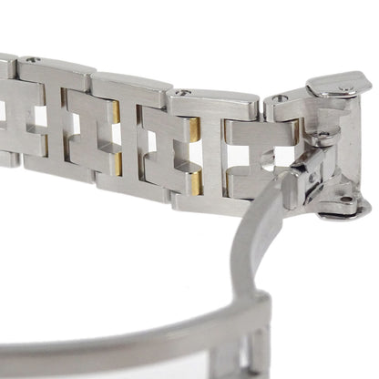 Hermes Ref.CL4.220 Clipper Date 24mm Quartz Watch SS Gold Plated