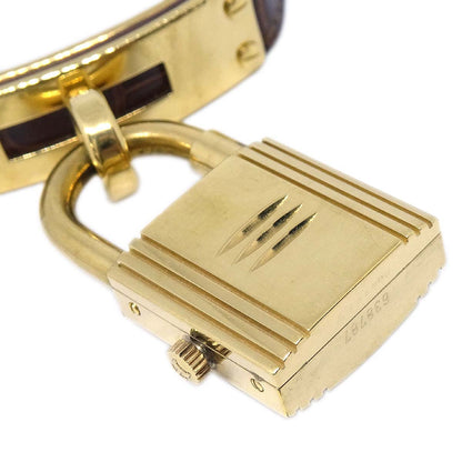 Hermes * Kelly Watch Quartz Watch Brown Crocodile ◯W