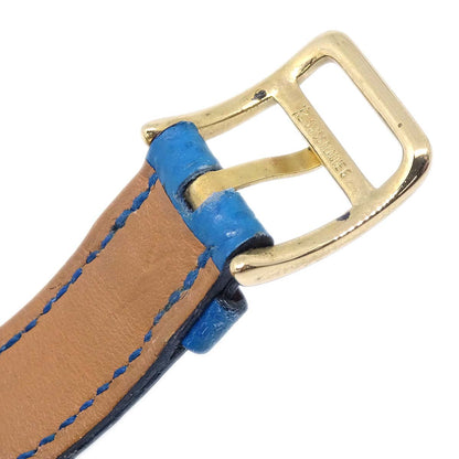 Hermes Kelly Watch Quartz Watch Blue Courchevel □A