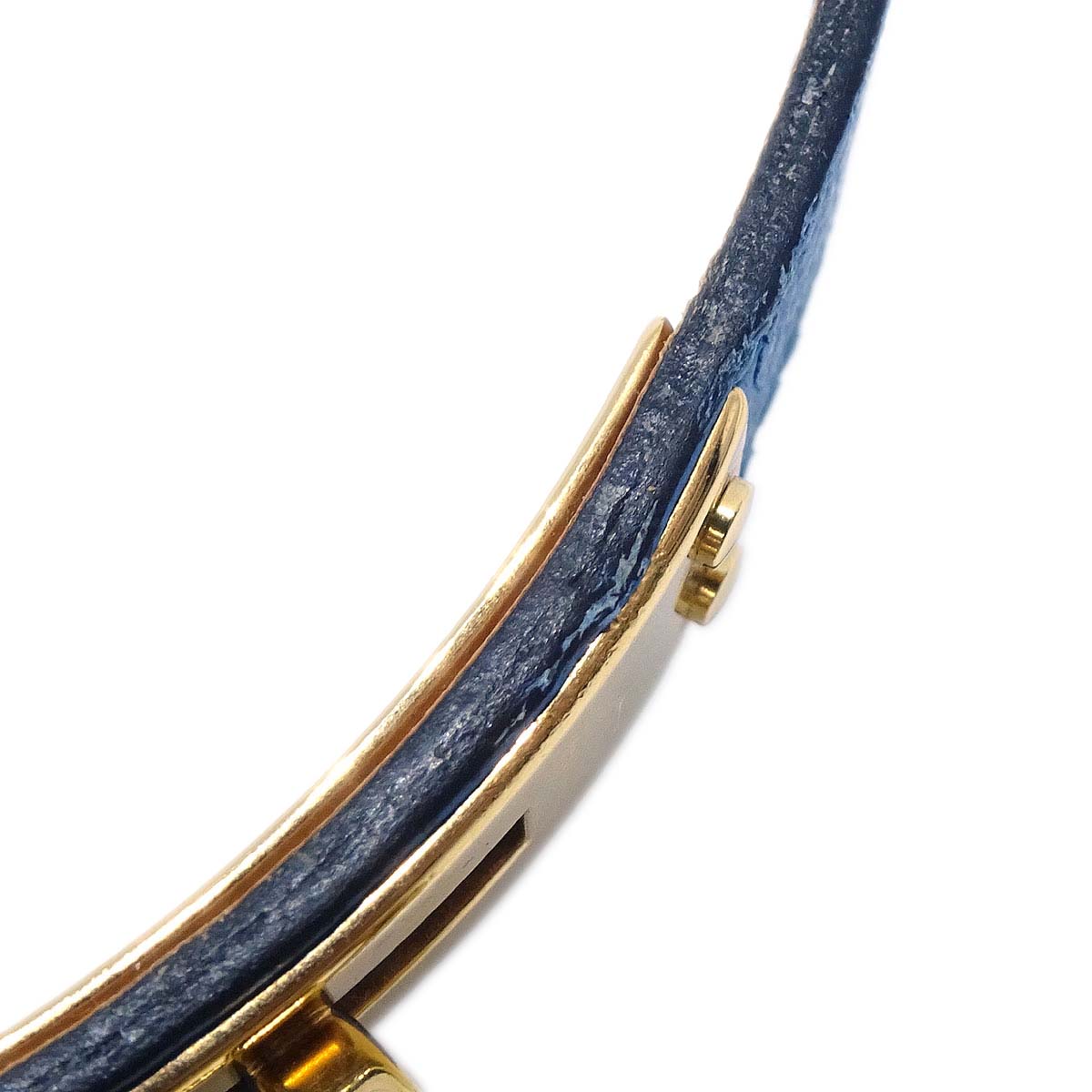 Hermes Kelly Watch Quartz Watch Blue Courchevel □A