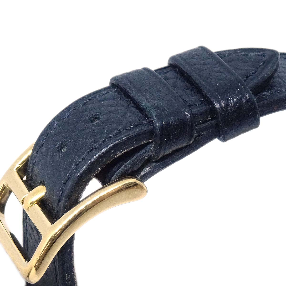 Hermes Kelly Watch Quartz Watch Black Courchevel ◯Z