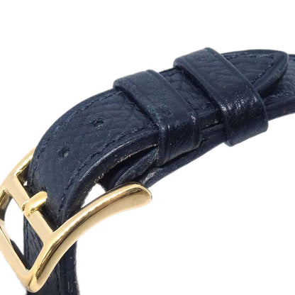 Hermes Kelly Watch Quartz Watch Black Courchevel ◯Z