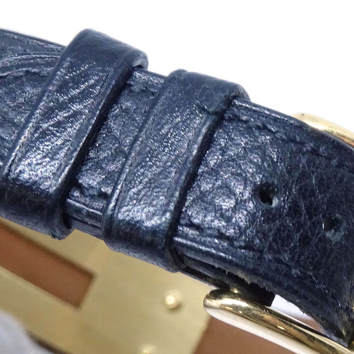 Hermes Kelly Watch Quartz Watch Black Courchevel ◯Z