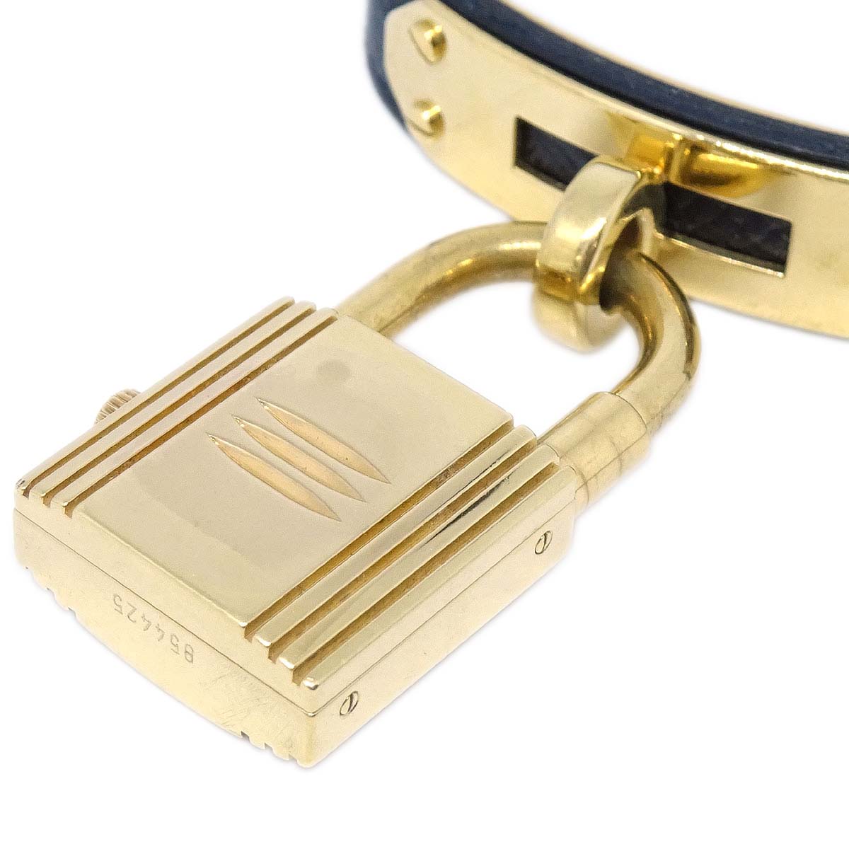 Hermes Kelly Watch Quartz Watch Black Courchevel ◯Z