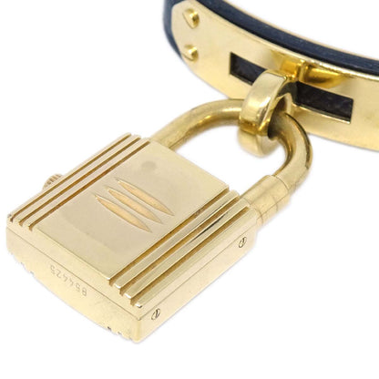 Hermes Kelly Watch Quartz Watch Black Courchevel ◯Z