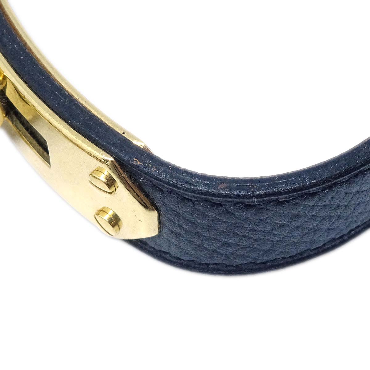 Hermes Kelly Watch Quartz Watch Black Courchevel ◯Z