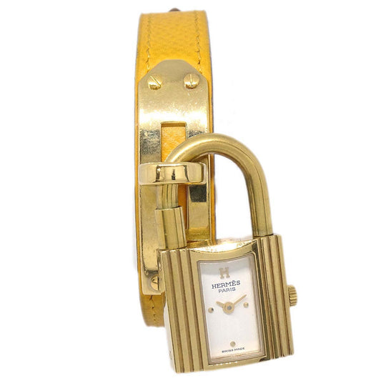 Hermes Kelly Watch Quartz Watch Yellow Courchevel ◯Y
