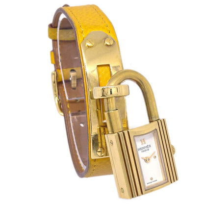 Hermes Kelly Watch Quartz Watch Yellow Courchevel ◯Y