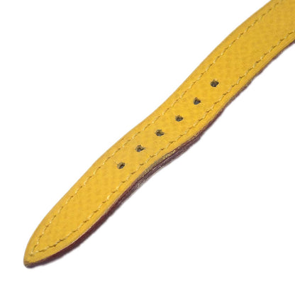 Hermes Kelly Watch Quartz Watch Yellow Courchevel ◯Y