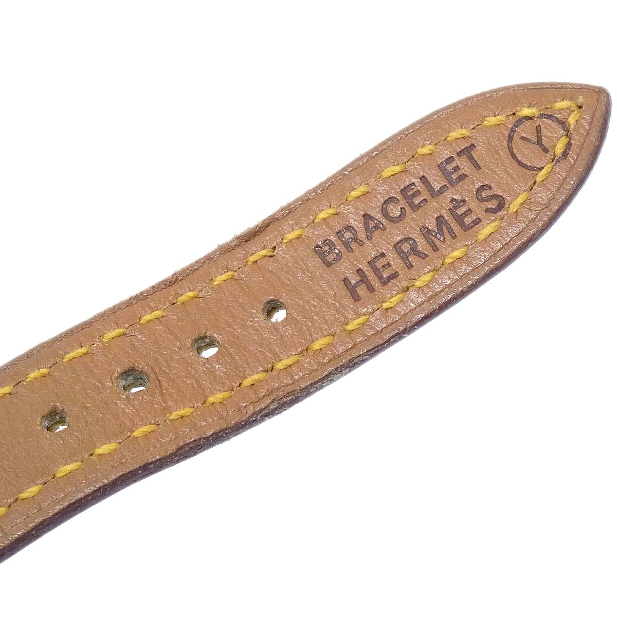 Hermes Kelly Watch Quartz Watch Yellow Courchevel ◯Y